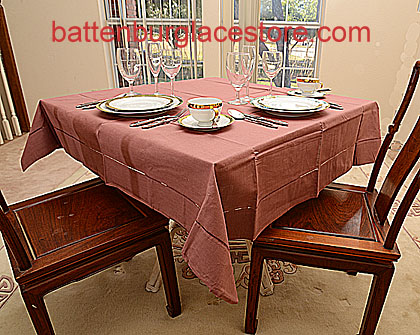 Square Tablecloth.APPLE BUTTER color 54 inches square - Click Image to Close